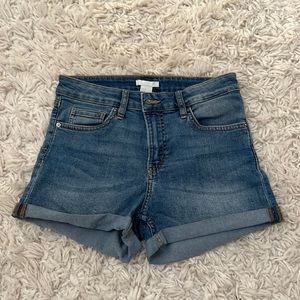 Medium Wash Denim Shorts